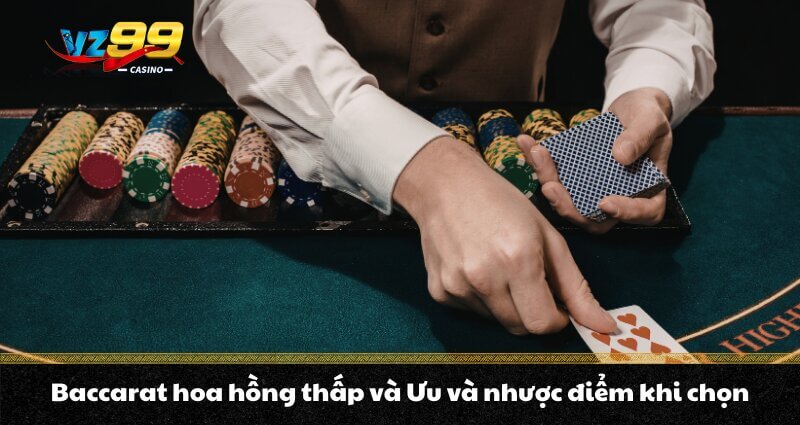 Baccarat hoa hồng thấp và Ưu và nhược điểm khi chọn